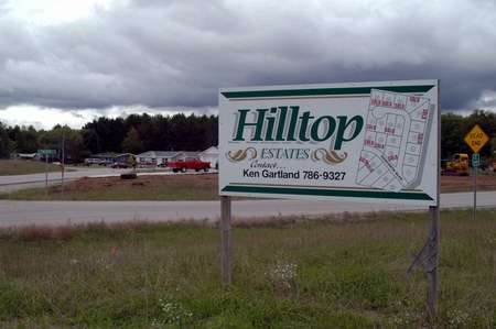 Hilltop Drive-In Theatre - Sign For Subdivision
